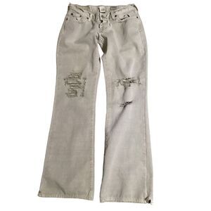 Lucky Brand Distressed Dream Jeans Khaki 6/28